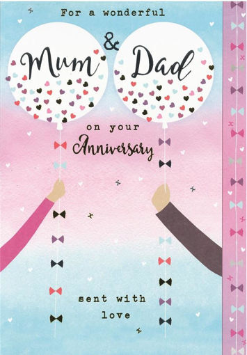 Picture of MUM AND DAD ON YOUR ANNIVERSARY CARD